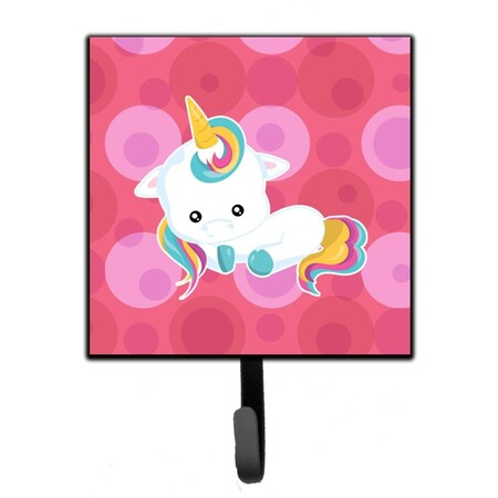 Carolines Treasures Polkadots Unicorn Leash or Key Holder BB6810SH4
